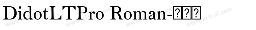 DidotLTPro Roman字体转换